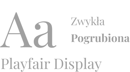 Prezentacja wyglądu czcionki Playfair Display